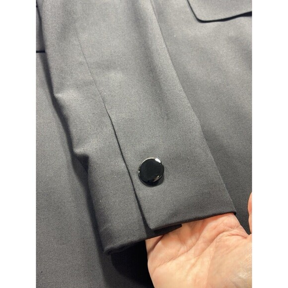 Dana Buchman Petite Formal Blazer Jacket Black Purple 4 Petite 4P - Picture 10 of 11